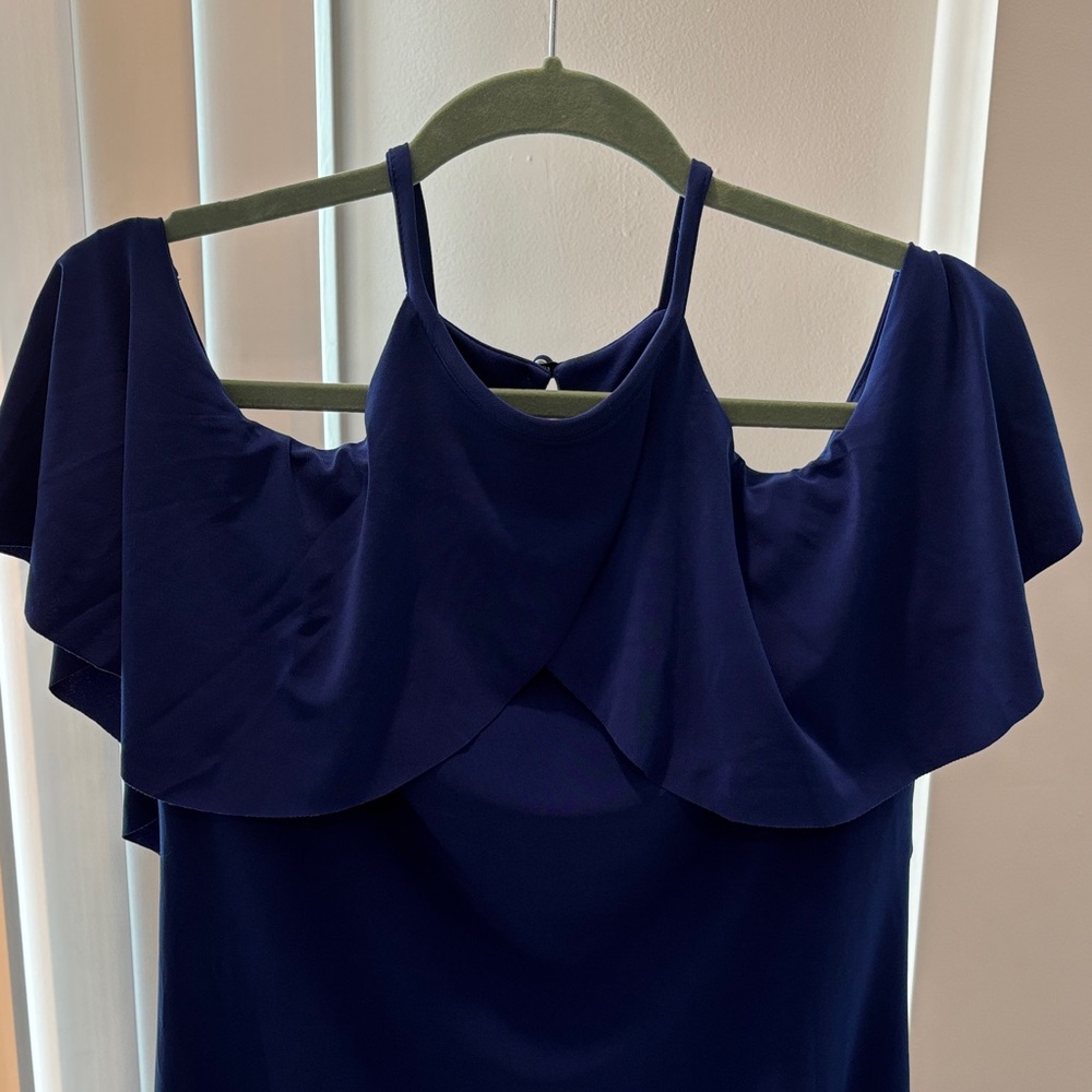 Elegant Navy Blue Women's Dress